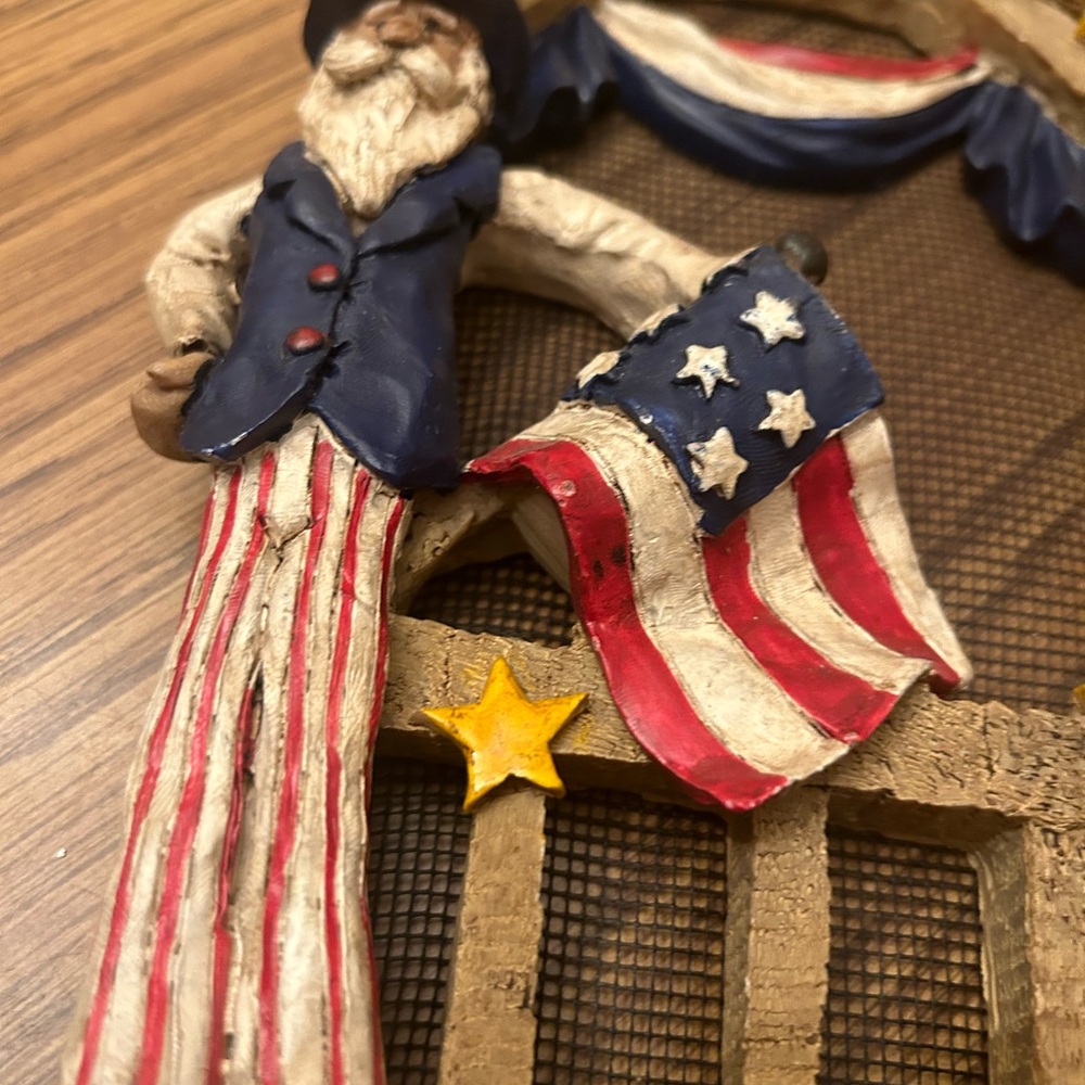 Patriotic home decor - uncle sam - Flag USA RED WHITE & BLUE - wall decor - Picture 2 of 7
